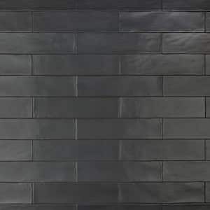Chester Matte Nero 3 in. x 12 in. Ceramic Wall Subway Tile (5.93 sq. ft. / Case)