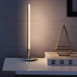 Keira 16.5 in. Chrome Integrated LED Table Lamp