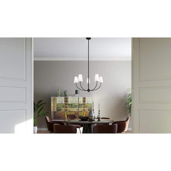 5 light deals shaded chandelier