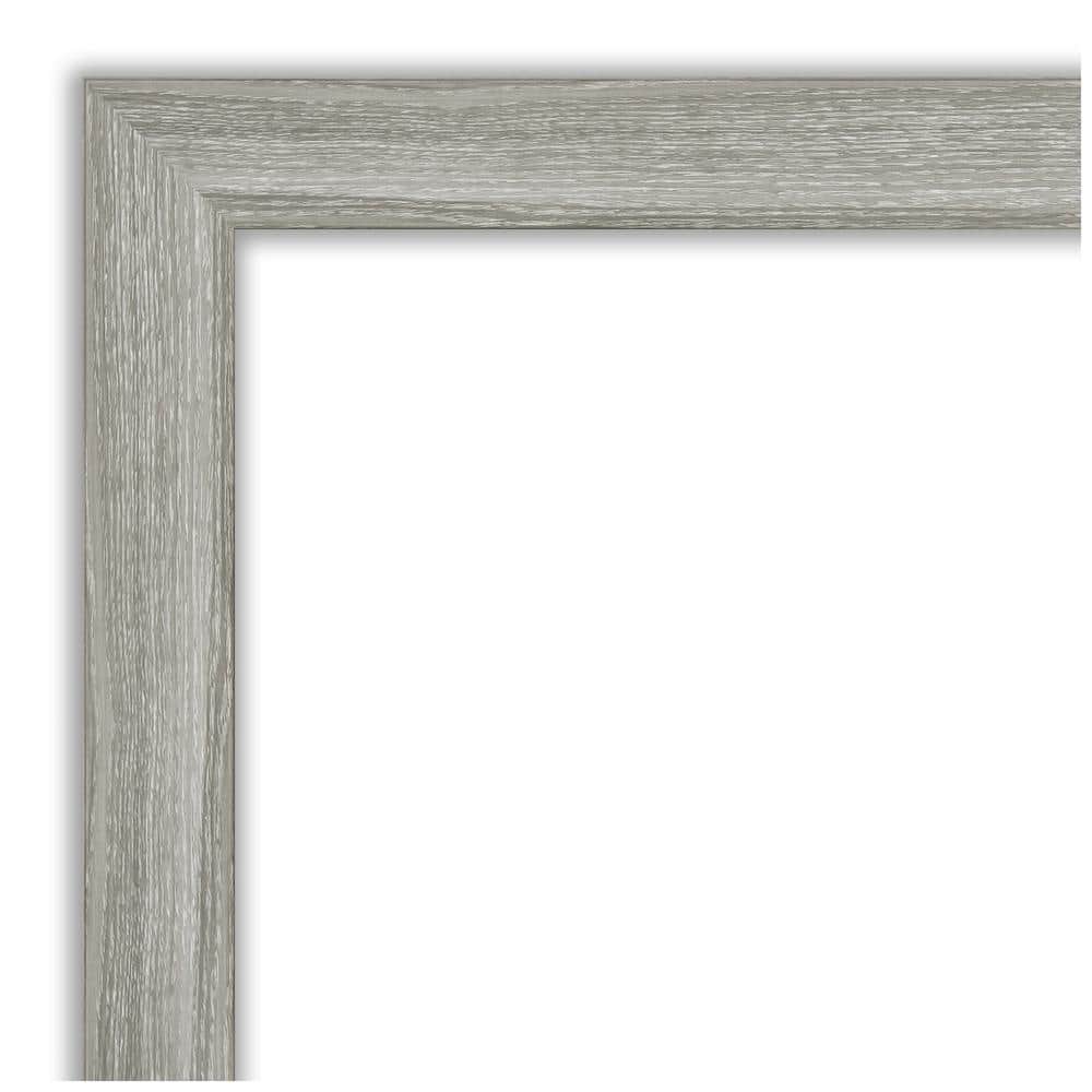 Dove Graywash Rectangular Wood Bathroom Vanity Mirror