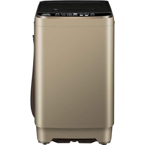 1.38 cu. ft. 17.7 lbs. Full-Automatic Top Load Washer, Smart Washing Machine with Drain Pump, 10 Wash Programs in Gold