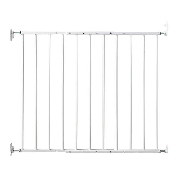 KidCo 30.5 in. Safeway Top of Stairs Quick Release Baby Gate, White