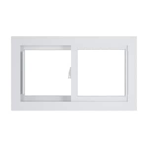 30.75 in. x 18.25 in. 70 Series Low-E Argon Glass Sliding White Vinyl Replacement Window, Screen Incl