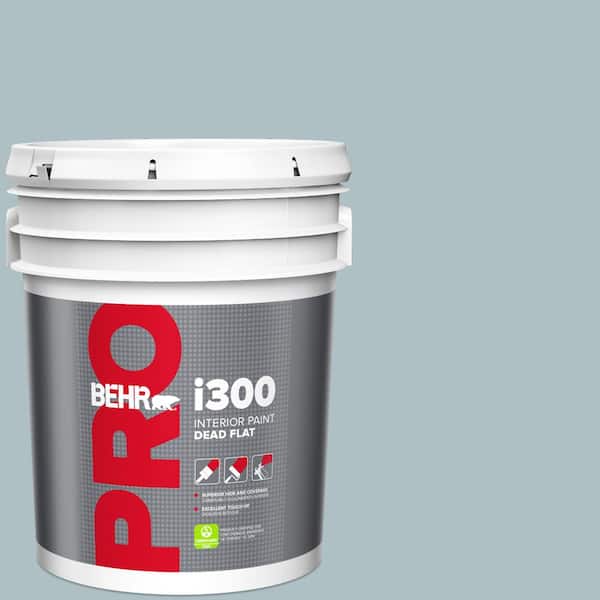 BEHR PRO 5 gal. #PPU13-14 Ozone Dead Flat Interior Paint