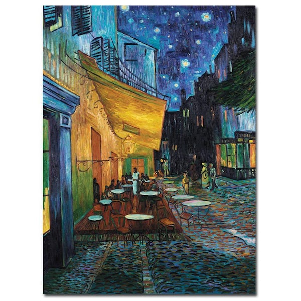 35 in. x 47 in. Cafe Terrace Canvas Art