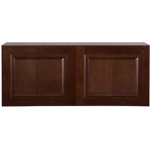 Benton Assembled 36x15x12 in. Wall Cabinet in Amber