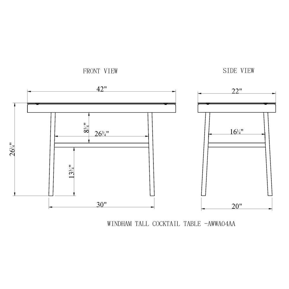 Light Gray All-Weather Wicker Outdoor Cocktail Table with Glass Top