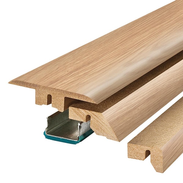 Linen 0.75 in. T x 2.37 in. W x 78.7 in. L 4-in-1 Molding