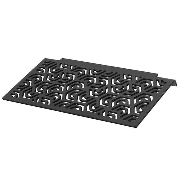 DURAL 1.2 in TI-SHELF 7.87 in x 1.2 in Aluminum  Corner Shower Shelf in Matte Black