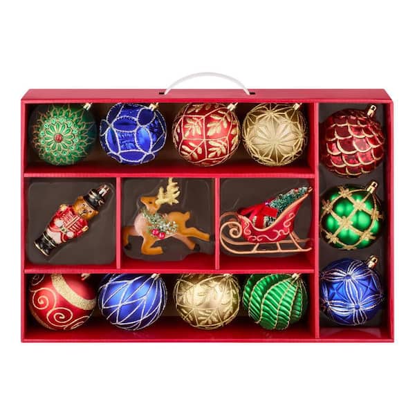 14-Piece Timeless Classics Shatter-Resistant Ornaments