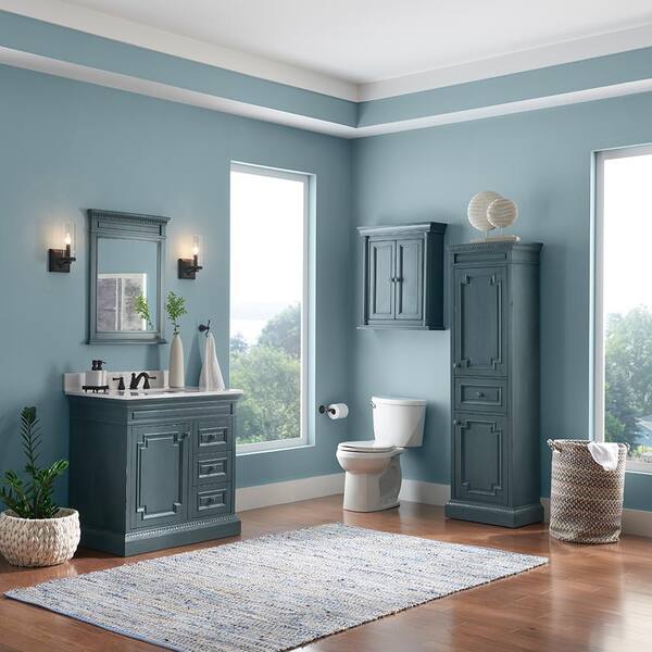 Home Decorators Collection Cailla 36 In, Distressed Bathroom Vanity Cabinets