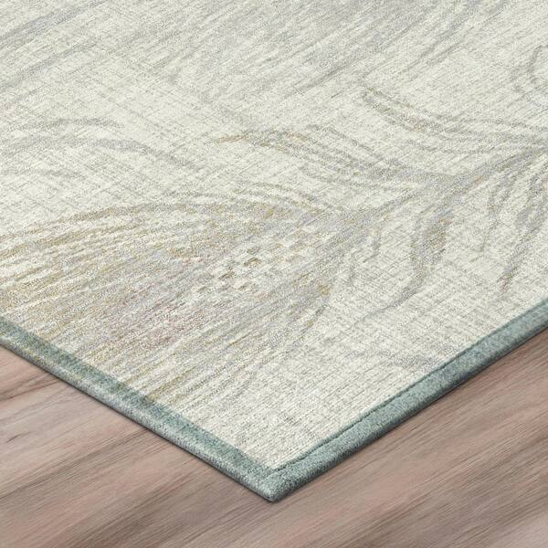 Chantille Machine Washable Indoor/Outdoor Abstract ACN3147 Ivory 2 ft. x 7 ft. Runner Rug