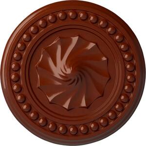 15-3/4 in. x 2 in. Foster Shell Urethane Ceiling Medallion (Fits Canopies upto 9-5/8 in.), Firebrick