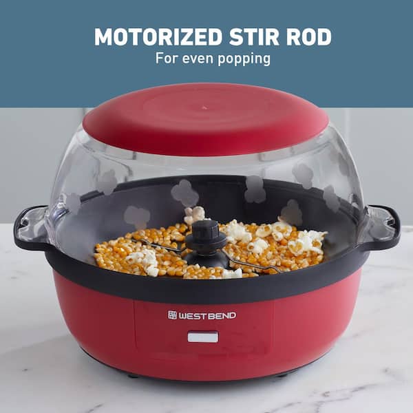 West Bend Stir Crazy 800 W 6 oz. Red Popcorn Machine PCWBSCRD13