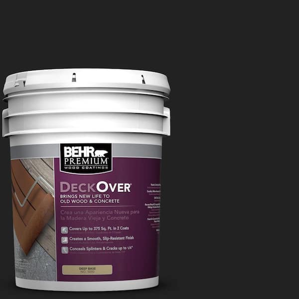 BEHR Premium DeckOver 5 gal. #SC-102 Slate Solid Color Exterior Wood and Concrete Coating