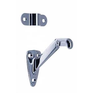 3-1/4 in. Solid Brass Hand Rail Bracket in Polished Chrome