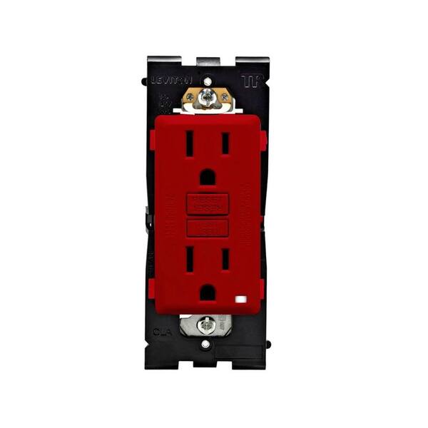 Leviton Renu 15 Amp Tamper Resistant GFCI Outlet - Red Delicious-DISCONTINUED