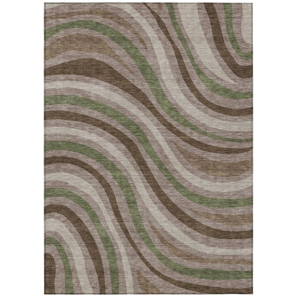 Chantille Machine Washable Indoor/Outdoor Abstract ACN2490 Chocolate 3 ft. x 5 ft. Area Rug price history on PriceWatchPro
