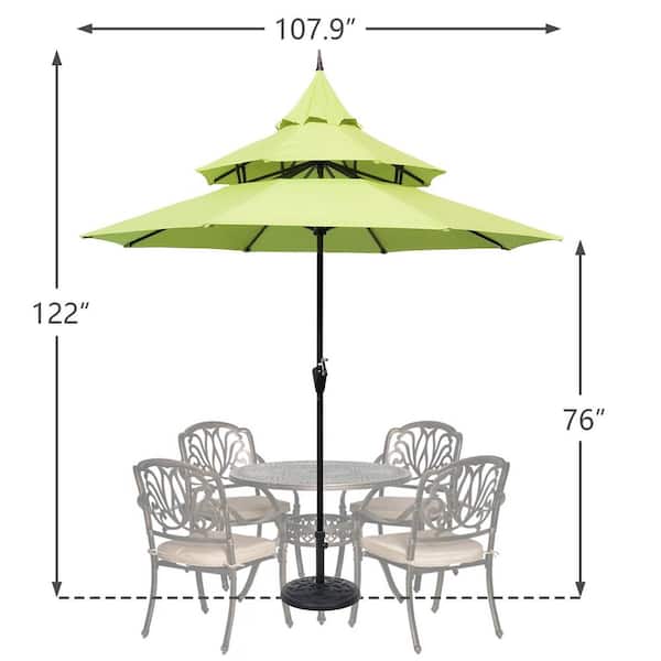 aldi sale patio umbrella Belavi 9 Foot Aluminium Umbrella, Cool Gray Same-Day Delivery or Pickup