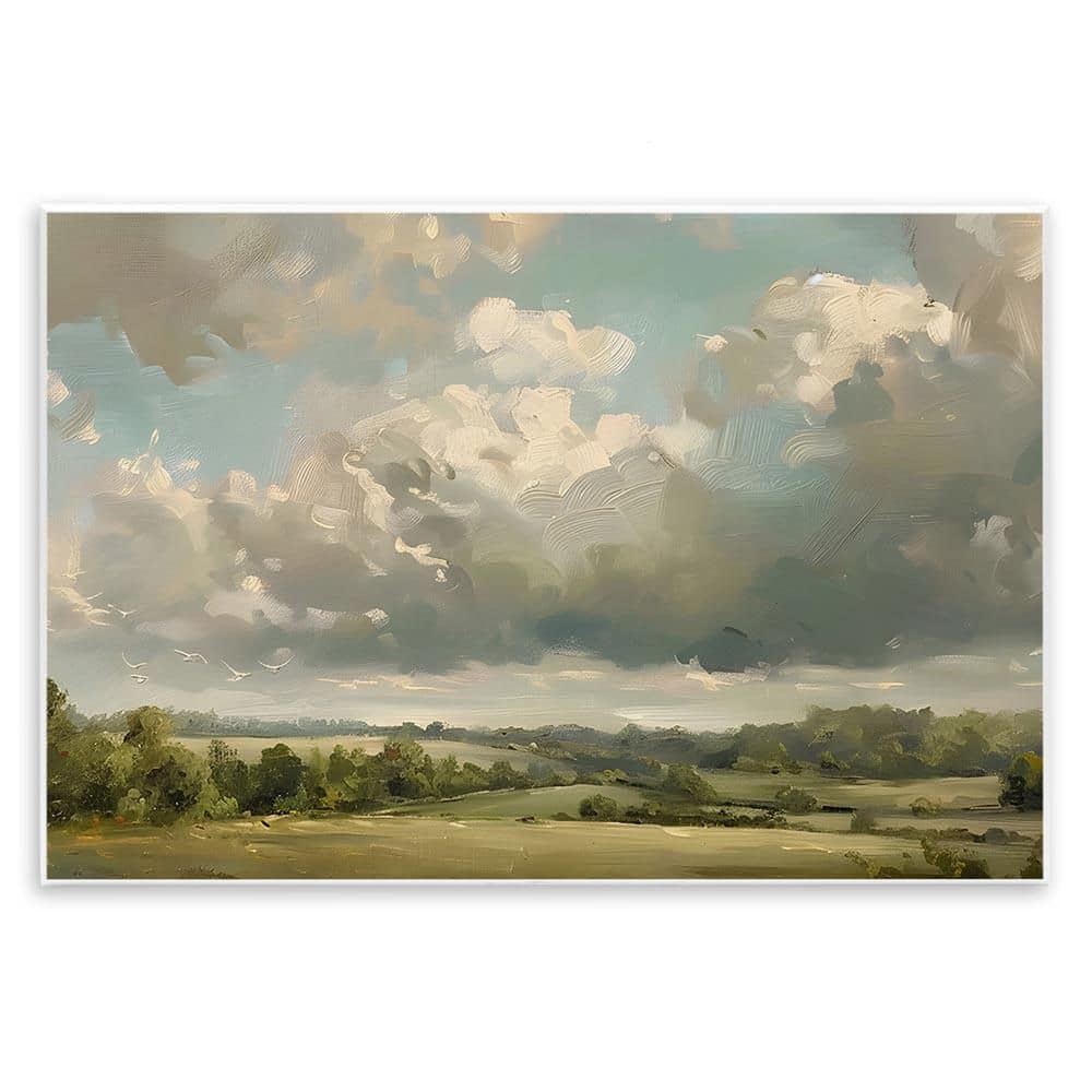 Sunlit Clouds over Countryside by LSR Creative Studio Unframed Nature Graphic Art Print 10 in. x 15 in. price history on PriceWatchPro