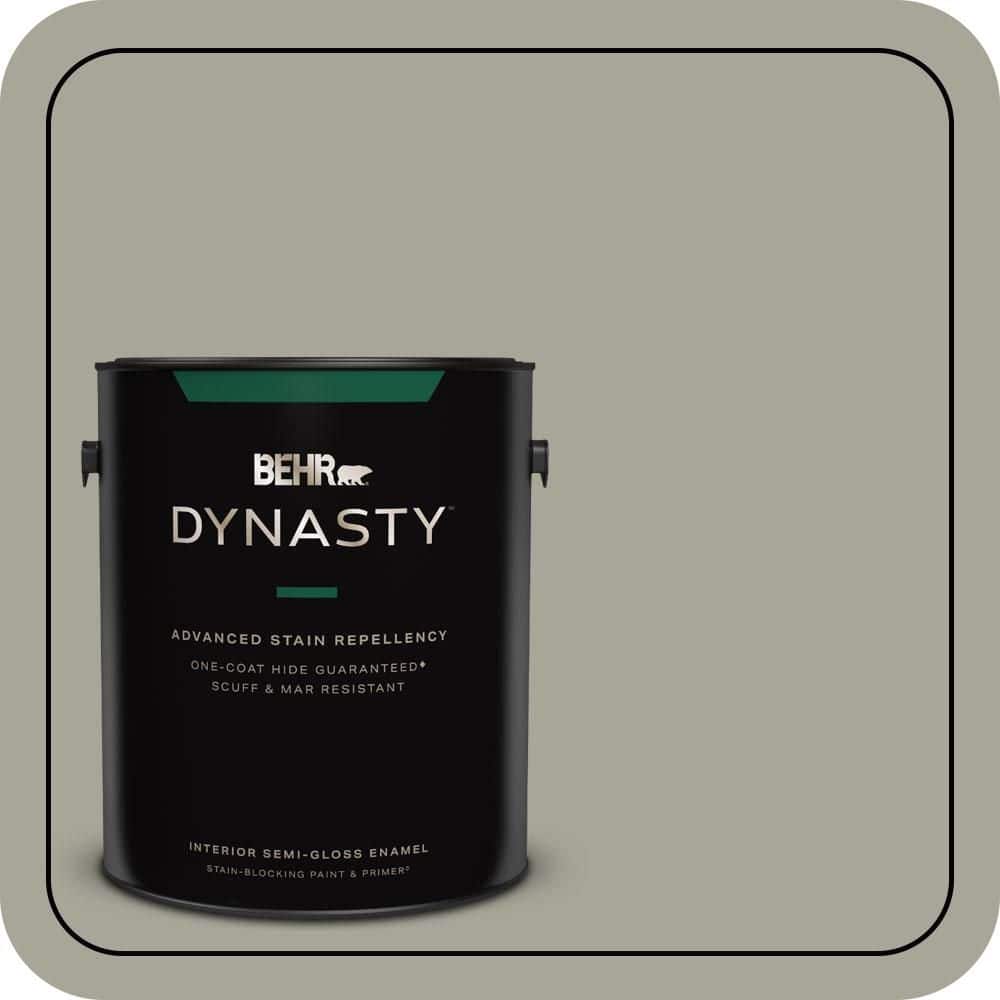 1 gal. #N370-4A Historical Gray One-Coat Hide Semi-Gloss Enamel Interior Stain-Blocking Paint & Primer price history on PriceWatchPro