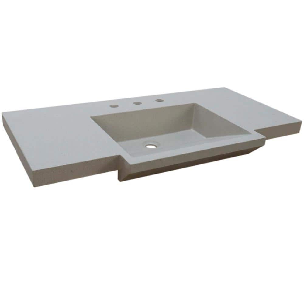 Reviews for Bellaterra Home 39 in. W x 20 in. D Concrete Single Basin