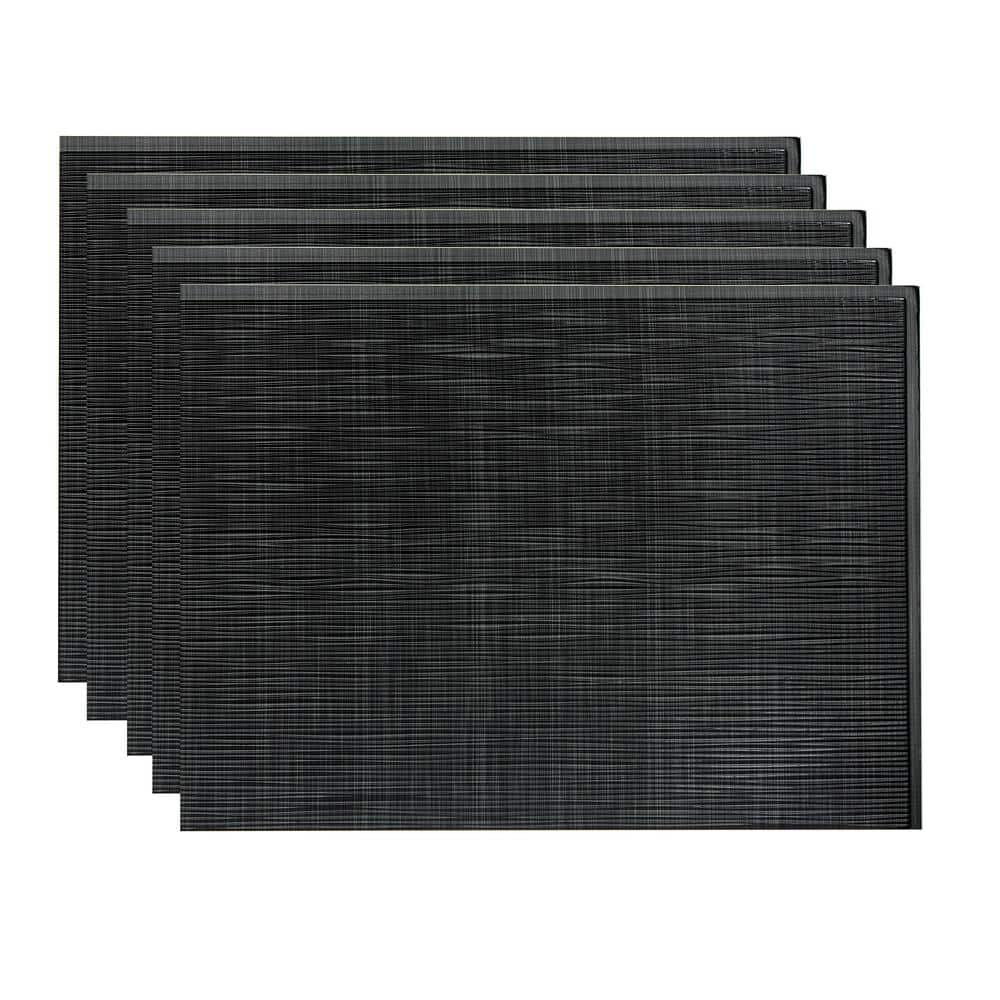 Brushed Onyx 18.25 in. x 24.25 in. Ripple Vinyl Backsplash Panel in (5-Pack) price history on PriceWatchPro