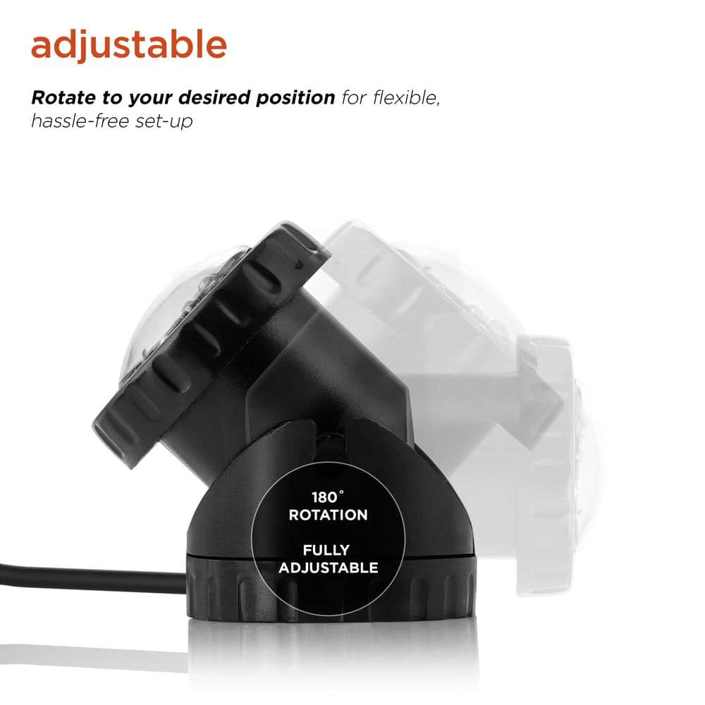White Submersible LED Landscape Light with Photocell & Transformer
