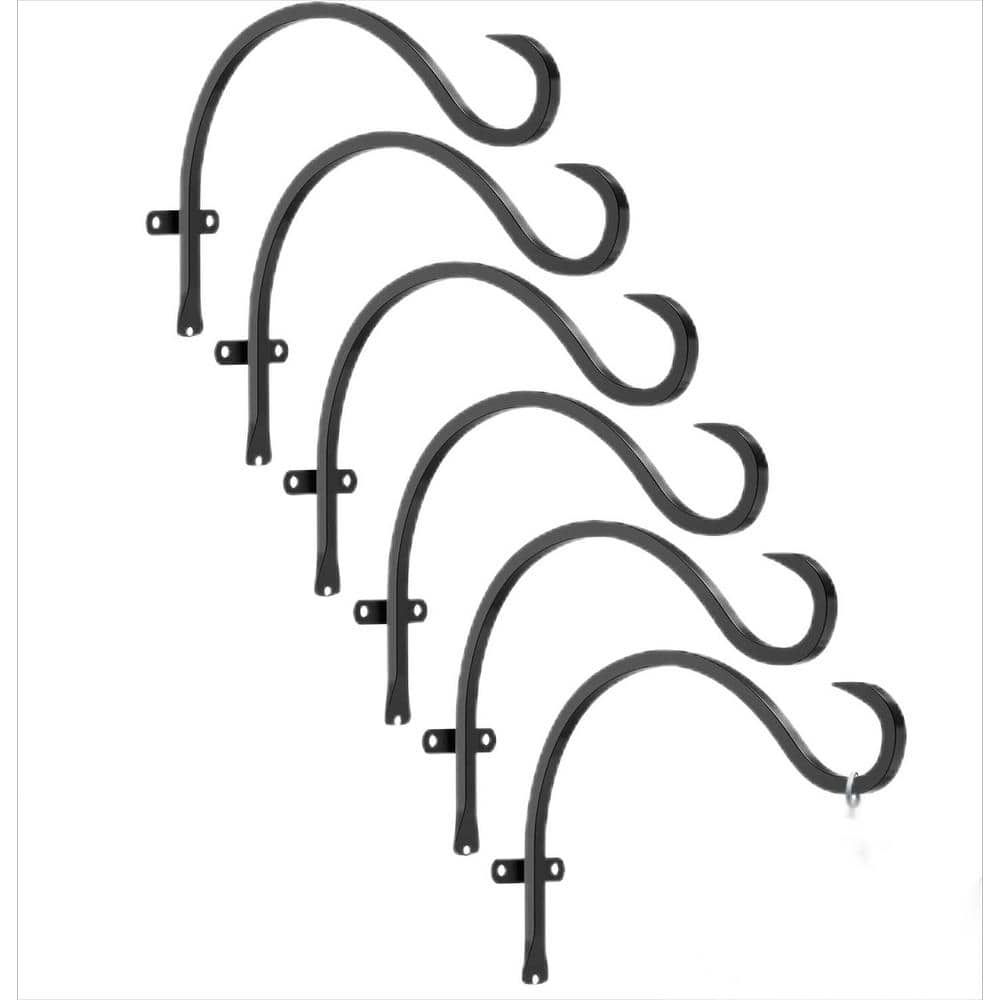 Bazik Style Selections 12-in Black Iron Farmhouse Plant Hook 85101L