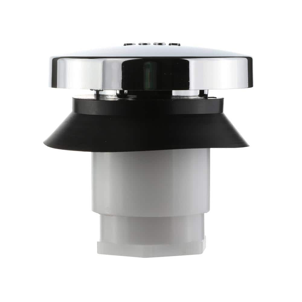 Chrome Plastic Touch-Toe Tub Drain Stopper, 2-Inch