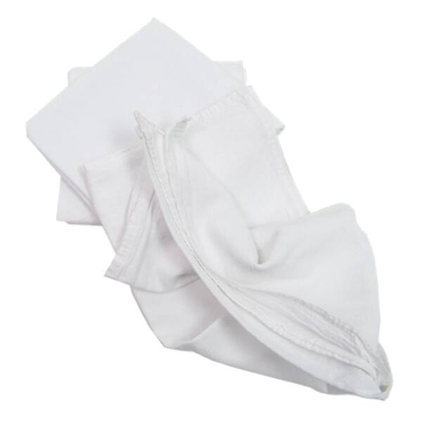 Craft Basics Value 24 in. x 36 in. Bright White Flour Sack Towel (12-Pack)