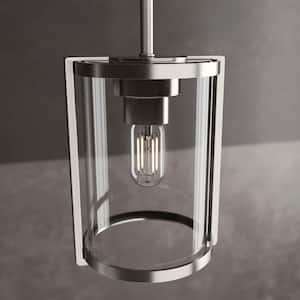 Astwood 1 Light Brushed Nickel Mini Pendant with Glass Shade Kitchen Light