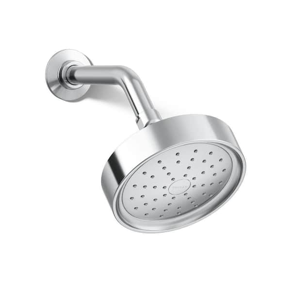 Purist 1-Spray Pattern 1.5 Gpm 5.5 In. Wall Mount Fixed Shower Head In Polished Chrome