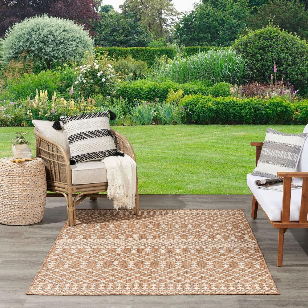 Nourison Positano Jute 5 ft. x 7 ft. Moroccan Contemporary Area