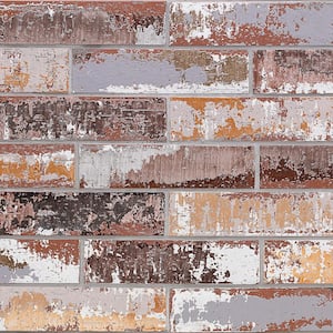 Metro Brick Multi-Color 3 in. x 9 in. x 10mm Natural Clay Subway Wall Tile (30 pieces / 4.65 sq. ft. / box)