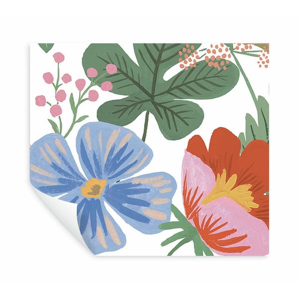 RIFLE PAPER CO. 90 sq. ft. Strawberry Fields Mural Peel and Stick Wallpaper PSW1334M - The Home Depot RIFLE PAPER CO. 90 sq. ft. Strawberry Fields Mural Peel and Stick Wallpaper PSW1334M - The Home Depot