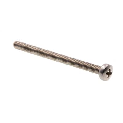 Pack of 100 #1 Phillips Drive Steel Pan Head Machine Screw Black Oxide Finish Fully Threaded Import 16 mm Length M3-0.5 Thread Size Meets DIN 7985 
