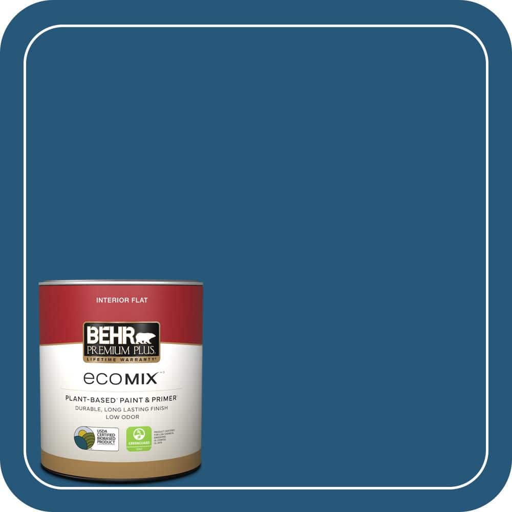 1 qt. #S-H-560 Royal Breeze Flat EcoMix Plant-Based Interior Paint & Primer price history on PriceWatchPro