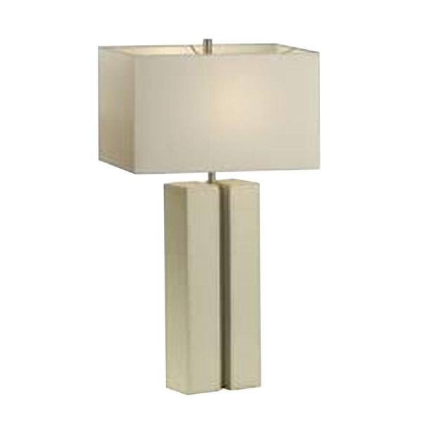 Filament Design Astrulux 28 in. White Leather Table Lamp