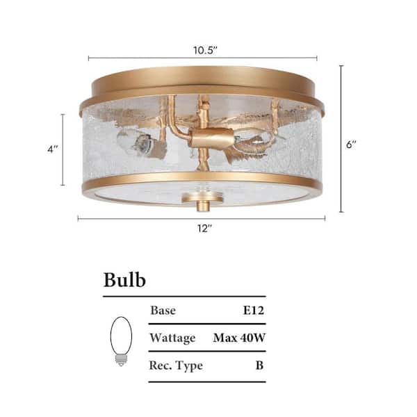 かなでもの　Gold × Glass　Ceiling Light 3 TOBUSA 3-Light Gold Semi Flush Mount Light Fixture, Modern