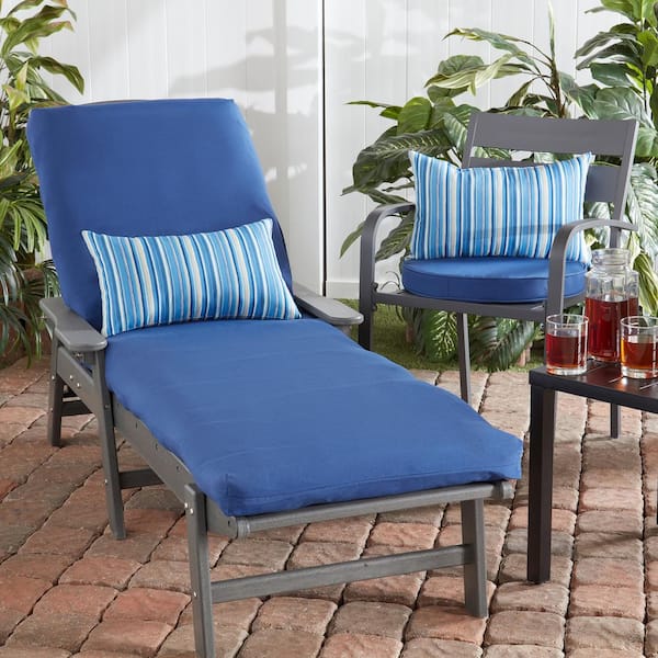 Greendale Home Fashions 20 inch x 20 inch Coal Outdoor Sunbrella Fabric Tufted Dining Seat Cushion