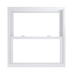 35.75 in. x 37.25 in. 70 Pro Series Low-E Argon SC Glass Double Hung White Vinyl Replacement Window, Screen Incl