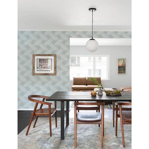 Presley Light Blue Tessellation Textured Non-pasted Paper Wallpaper