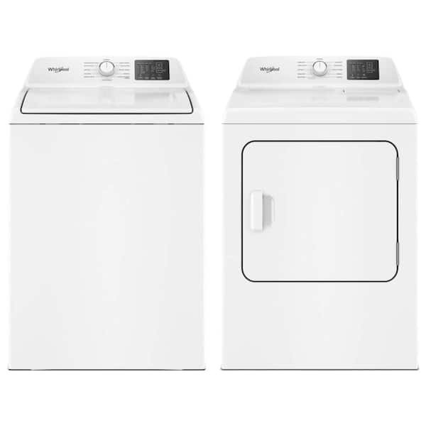4.1 cu. ft. White Top Load Washer with Quick Wash and 7.0 cu. ft. Dryer with AutoSensing Set
