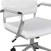 Front view of an ergonomic office chair.