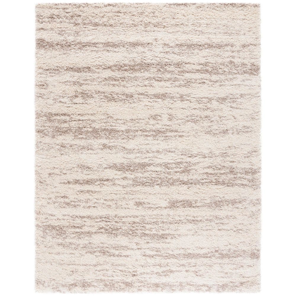 Hudson Shag Ivory/Beige 9 ft. x 12 Marble Area Rug price history on PriceWatchPro