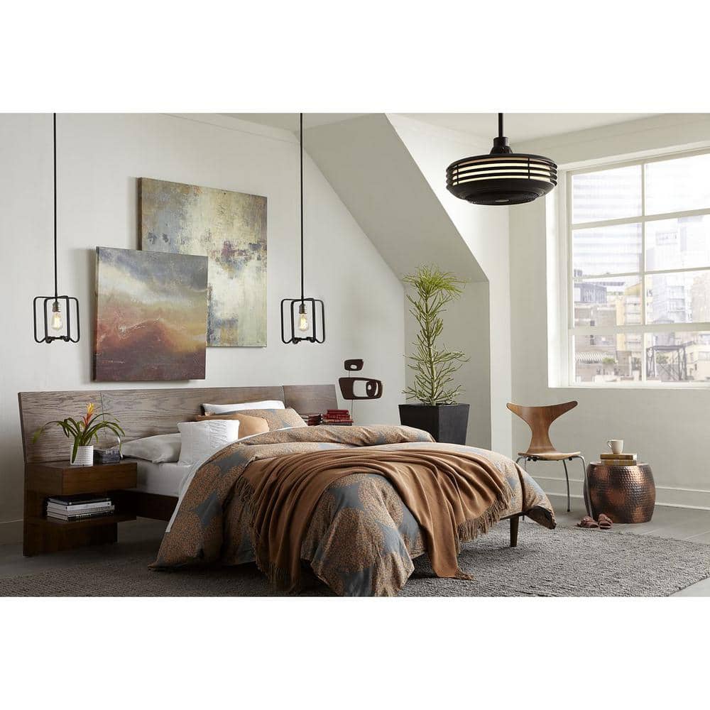 Sanford 24'' Architectural Bronze Low Profile Ceiling Fan with LED Light
