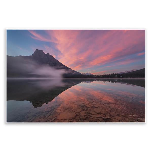 Stupell Industries Emerald Lake Sunset by Alan Majchrowicz Unframed Nature Graphic Art Print 10 in. x 15 in.
