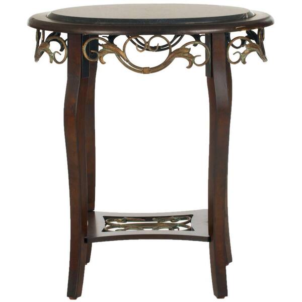 Safavieh Agnes Dark Brown Side Table-DISCONTINUED