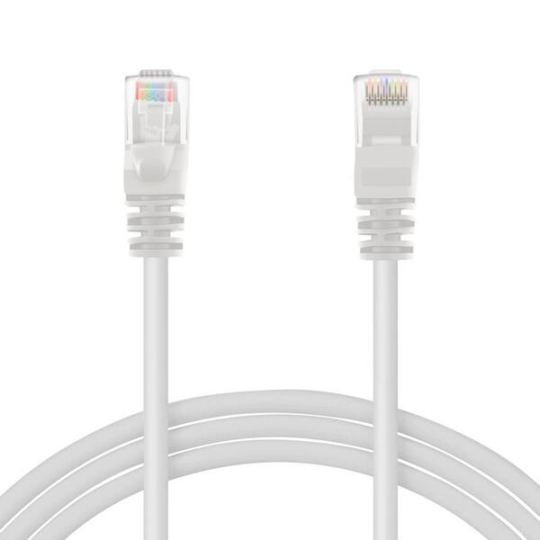 GearIt 25 ft. Cat5e RJ45 Ethernet LAN Network Patch Cable - White (16-Pack)